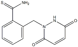 2-[(3,6-dioxo-3,6-dihydropyridazin-1(2H)-yl)methyl]benzenecarbothioamide Structure