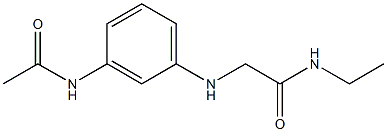 2-[(3-acetamidophenyl)amino]-N-ethylacetamide Structure