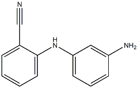 2-[(3-aminophenyl)amino]benzonitrile Structure