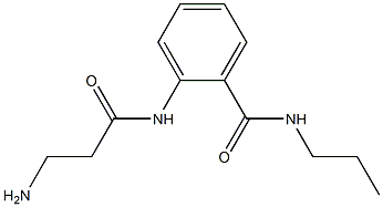 2-[(3-aminopropanoyl)amino]-N-propylbenzamide 구조식 이미지