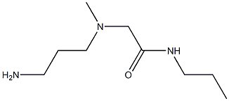2-[(3-aminopropyl)(methyl)amino]-N-propylacetamide 구조식 이미지