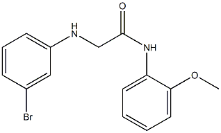 2-[(3-bromophenyl)amino]-N-(2-methoxyphenyl)acetamide 구조식 이미지