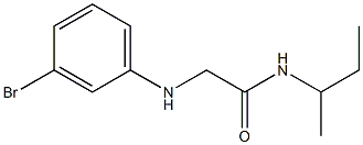 2-[(3-bromophenyl)amino]-N-(butan-2-yl)acetamide 구조식 이미지