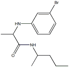 2-[(3-bromophenyl)amino]-N-(pentan-2-yl)propanamide Structure