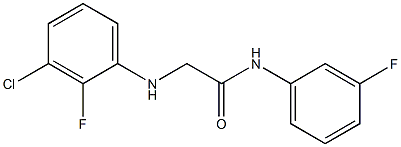 2-[(3-chloro-2-fluorophenyl)amino]-N-(3-fluorophenyl)acetamide Structure