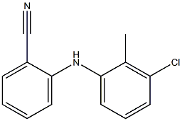 2-[(3-chloro-2-methylphenyl)amino]benzonitrile Structure