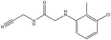 2-[(3-chloro-2-methylphenyl)amino]-N-(cyanomethyl)acetamide Structure