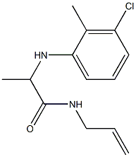 2-[(3-chloro-2-methylphenyl)amino]-N-(prop-2-en-1-yl)propanamide 구조식 이미지