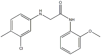 2-[(3-chloro-4-methylphenyl)amino]-N-(2-methoxyphenyl)acetamide Structure