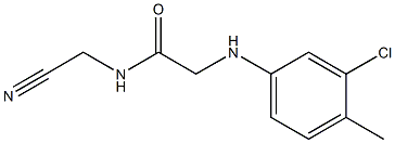 2-[(3-chloro-4-methylphenyl)amino]-N-(cyanomethyl)acetamide 구조식 이미지