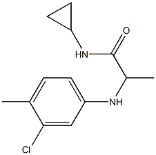 2-[(3-chloro-4-methylphenyl)amino]-N-cyclopropylpropanamide Structure