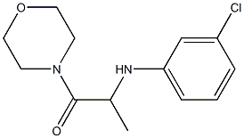 2-[(3-chlorophenyl)amino]-1-(morpholin-4-yl)propan-1-one Structure