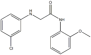 2-[(3-chlorophenyl)amino]-N-(2-methoxyphenyl)acetamide Structure
