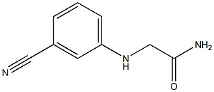 2-[(3-cyanophenyl)amino]acetamide 구조식 이미지