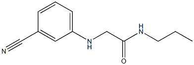 2-[(3-cyanophenyl)amino]-N-propylacetamide Structure