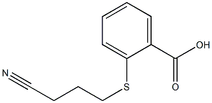 2-[(3-cyanopropyl)sulfanyl]benzoic acid 구조식 이미지