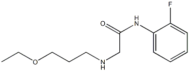 2-[(3-ethoxypropyl)amino]-N-(2-fluorophenyl)acetamide 구조식 이미지