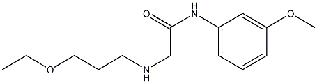 2-[(3-ethoxypropyl)amino]-N-(3-methoxyphenyl)acetamide 구조식 이미지