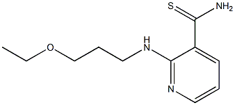 2-[(3-ethoxypropyl)amino]pyridine-3-carbothioamide 구조식 이미지