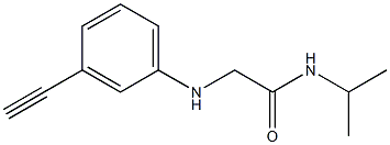 2-[(3-ethynylphenyl)amino]-N-(propan-2-yl)acetamide Structure