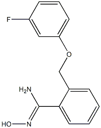 2-[(3-fluorophenoxy)methyl]-N'-hydroxybenzenecarboximidamide Structure