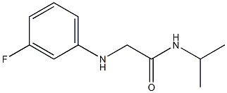 2-[(3-fluorophenyl)amino]-N-(propan-2-yl)acetamide Structure