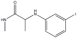 2-[(3-iodophenyl)amino]-N-methylpropanamide Structure