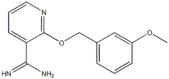 2-[(3-methoxybenzyl)oxy]pyridine-3-carboximidamide 구조식 이미지