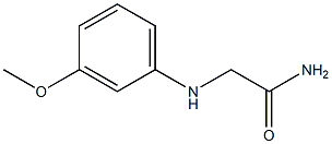 2-[(3-methoxyphenyl)amino]acetamide Structure