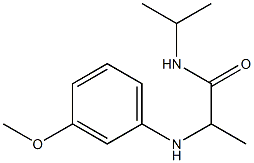 2-[(3-methoxyphenyl)amino]-N-(propan-2-yl)propanamide 구조식 이미지