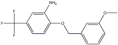2-[(3-methoxyphenyl)methoxy]-5-(trifluoromethyl)aniline Structure