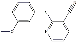 2-[(3-methoxyphenyl)sulfanyl]pyridine-3-carbonitrile 구조식 이미지