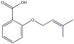 2-[(3-methylbut-2-enyl)oxy]benzoic acid Structure