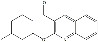 2-[(3-methylcyclohexyl)oxy]quinoline-3-carbaldehyde Structure