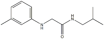 2-[(3-methylphenyl)amino]-N-(2-methylpropyl)acetamide Structure