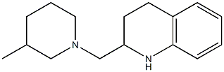 2-[(3-methylpiperidin-1-yl)methyl]-1,2,3,4-tetrahydroquinoline Structure