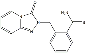 2-[(3-oxo[1,2,4]triazolo[4,3-a]pyridin-2(3H)-yl)methyl]benzenecarbothioamide 구조식 이미지