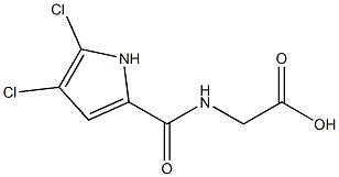 2-[(4,5-dichloro-1H-pyrrol-2-yl)formamido]acetic acid Structure