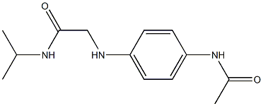 2-[(4-acetamidophenyl)amino]-N-(propan-2-yl)acetamide 구조식 이미지