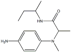 2-[(4-aminophenyl)(methyl)amino]-N-(butan-2-yl)propanamide 구조식 이미지