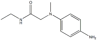 2-[(4-aminophenyl)(methyl)amino]-N-ethylacetamide Structure