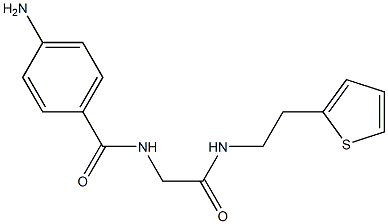 2-[(4-aminophenyl)formamido]-N-[2-(thiophen-2-yl)ethyl]acetamide 구조식 이미지