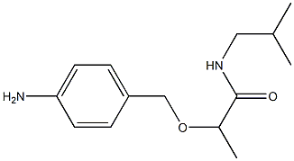 2-[(4-aminophenyl)methoxy]-N-(2-methylpropyl)propanamide 구조식 이미지