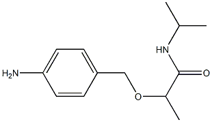 2-[(4-aminophenyl)methoxy]-N-(propan-2-yl)propanamide 구조식 이미지