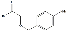 2-[(4-aminophenyl)methoxy]-N-methylacetamide Structure