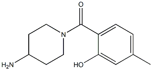 2-[(4-aminopiperidin-1-yl)carbonyl]-5-methylphenol 구조식 이미지