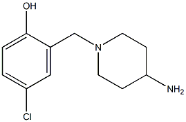 2-[(4-aminopiperidin-1-yl)methyl]-4-chlorophenol 구조식 이미지