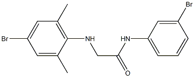 2-[(4-bromo-2,6-dimethylphenyl)amino]-N-(3-bromophenyl)acetamide 구조식 이미지