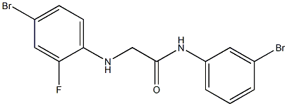 2-[(4-bromo-2-fluorophenyl)amino]-N-(3-bromophenyl)acetamide 구조식 이미지