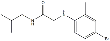 2-[(4-bromo-2-methylphenyl)amino]-N-(2-methylpropyl)acetamide 구조식 이미지